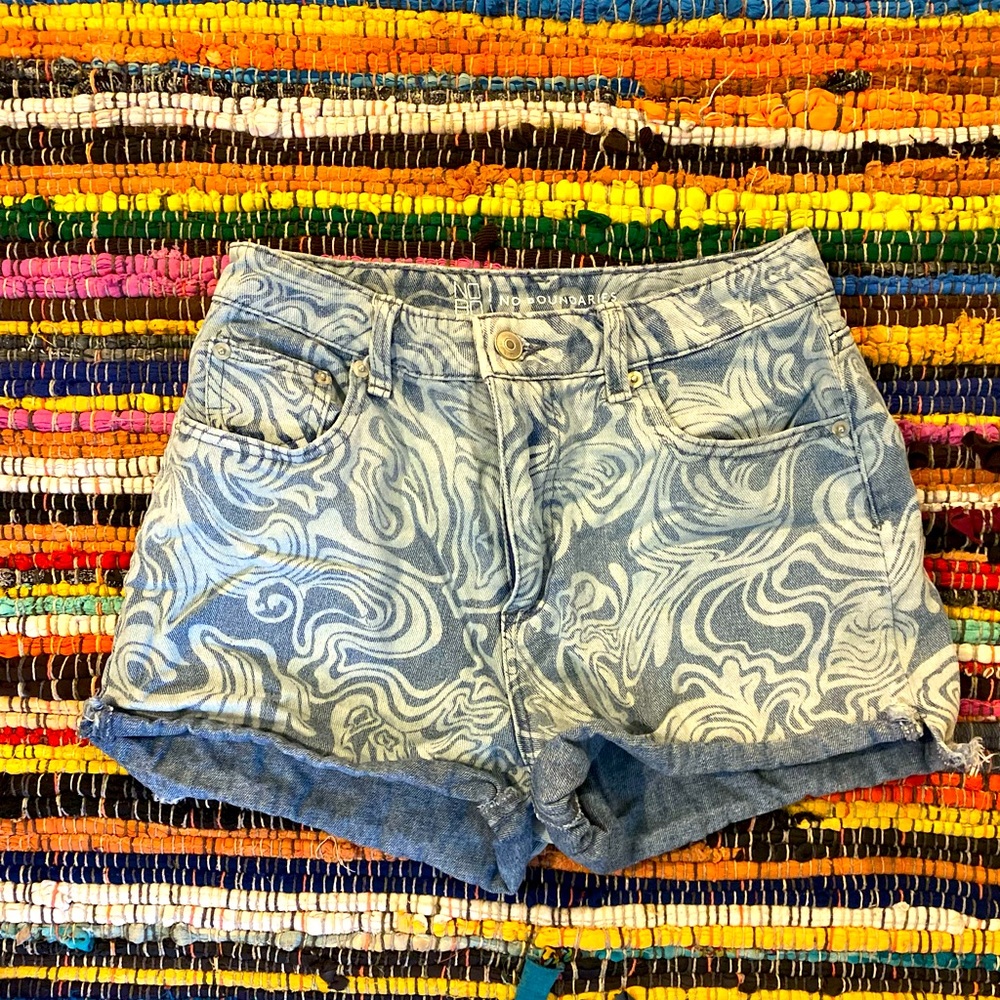 Cute Summer Patterned Jean Shorts